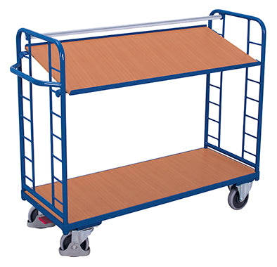 VARIOfit Etagenwagen zwei neigbare Holzböden sw-540.200/sw-640.200
