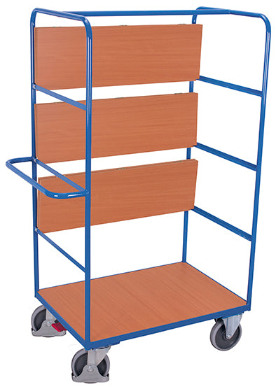 VARIOfit Etagenwagen Hoch – 4 Gitterwände, 4 Ladeflächen, 1000x700 Mm, Tragkraft Sw-700.311