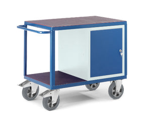 ROLLCART Schwerlast-Werkstattwagen mit Stahlschrank, 1000 kg Tragkraft, 07-4306/S