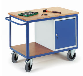 ROLLCART Werkstattwagen mit Stahlschrank, 600 kg Tragkraft, 07-4306