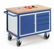 ROLLCART Werkstattwagen mit Stahlschrank und Schubladen, 600 kg Tragkraft, 07-4307