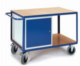 ROLLCART Großer Werkstattwagen mit Schrank, 600 kg Tragkraft, 07-4318