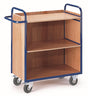 ROLLCART Etagenwagen drei Böden, drei Wände, 150 kg Tragkraft, 087331 087332