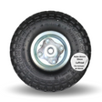 Frosal Ersatzrad Transportwagen 16 mm Achse Silber 4.10 / 3,50 - 4 1 Stück