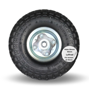 Frosal Ersatzrad Transportwagen 16 mm Achse Silber 4.10 / 3,50 - 4 1 Stück