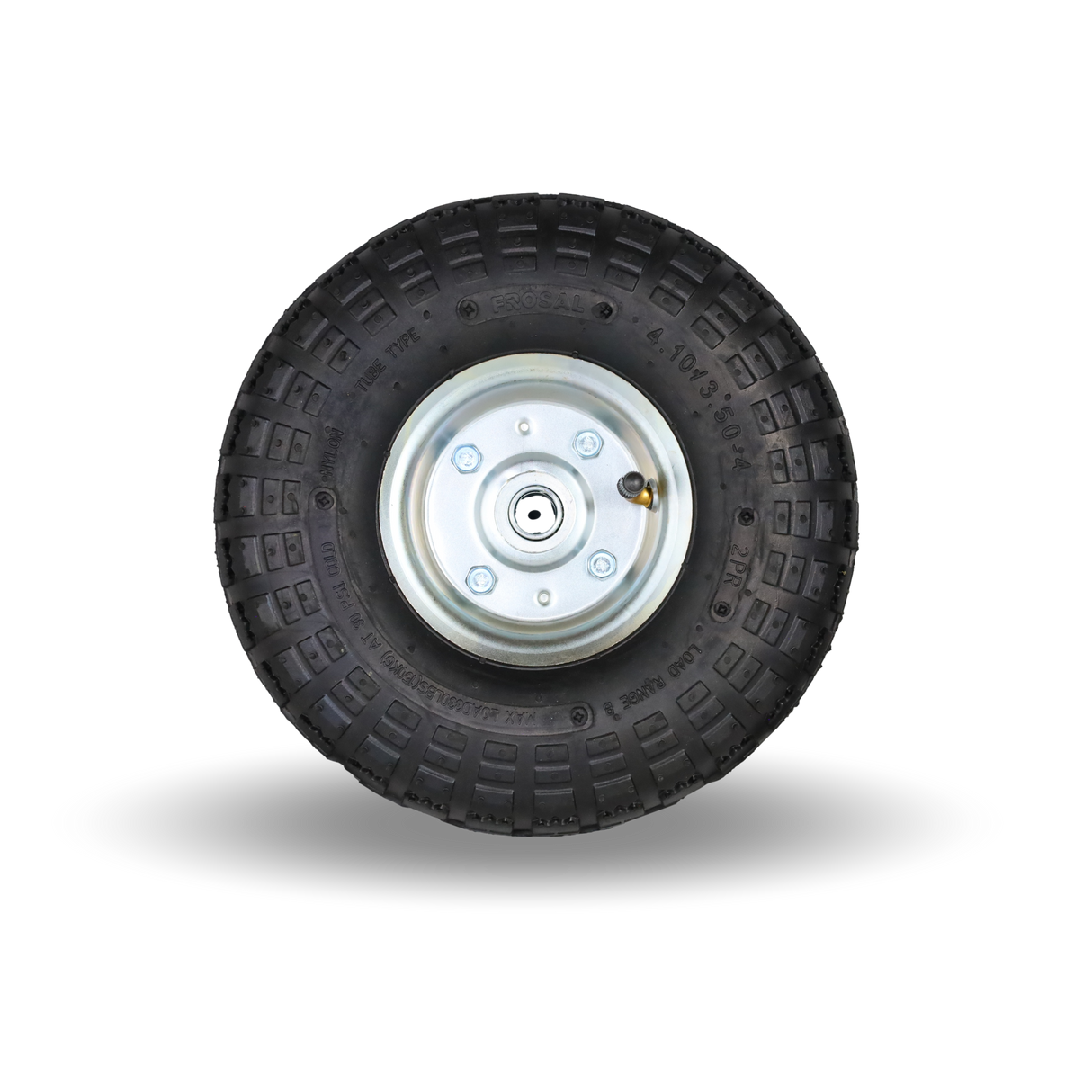 Frosal Ersatzrad Transportwagen 16 mm Achse Silber 4.10 / 3,50 - 4