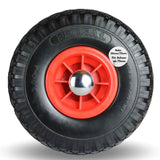 Frosal PU Ersatzrad mit Radkappe Nabe 20mm/75mm Bollerwagen – Rad und Achsstopfen Sackkarre pannensi