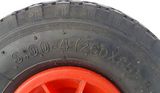 FROSAL Ersatzrad mit Achsstopfen - PU Rad Nabe 25mm/75mm für Bollerwagen oder Sackkarre pannensicher