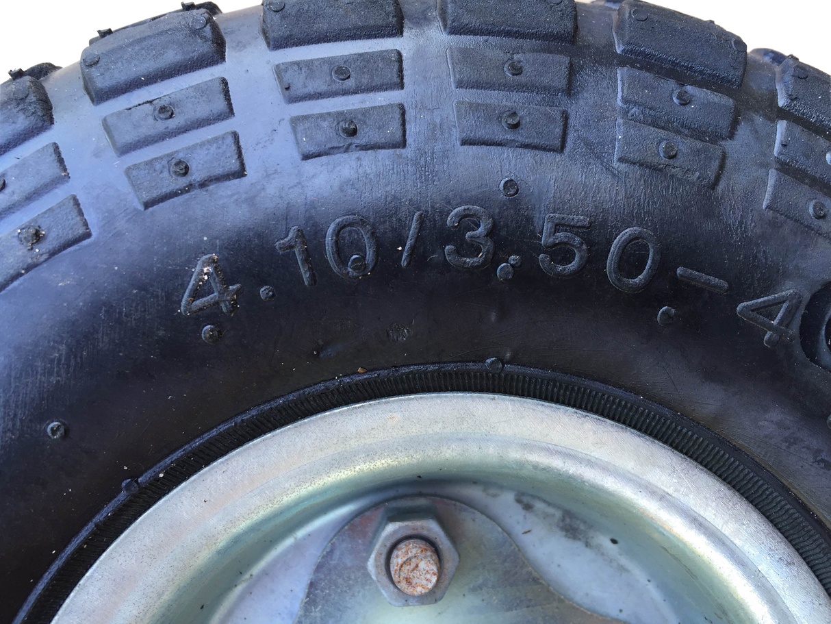 Frosal Ersatzrad pannensicher Transportwagen 16 mm Achse Silber 4.10 / 3,50 - 4