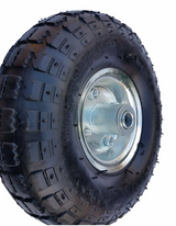 Frosal Ersatzrad pannensicher Transportwagen 16 mm Achse Silber 4.10 / 3,50 - 4