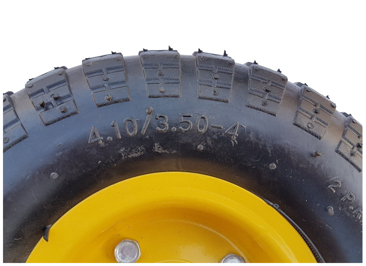 Frosal Ersatzrad Transportwagen pannensicher 16 mm Achse Gelb 4.10 / 3,50