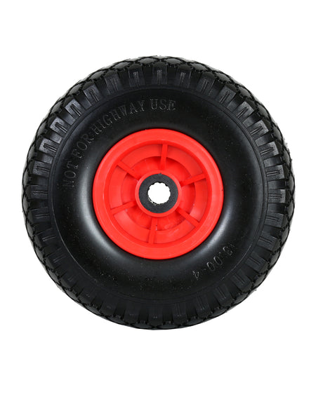 FROSAL Ersatzrad - PU Rad Nabe 20mm/60mm für Bollerwagen oder Sackkarre pannensicher inkl. Radbefest