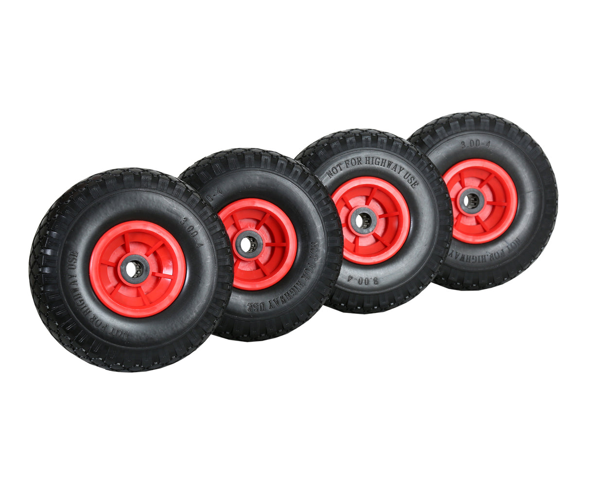 FROSAL Sackkarrenrad - PU Rad Nabe 20mm/60mm für Bollerwagen oder Sackkarre Vollgummi