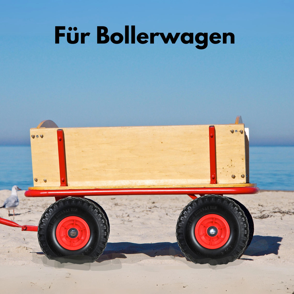 FROSAL Sackkarrenrad - PU Rad Nabe 20mm/60mm für Bollerwagen oder Sackkarre Vollgummi