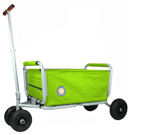 Beachtrekker LiFe faltbar in grün, PU-Reifen, bremse