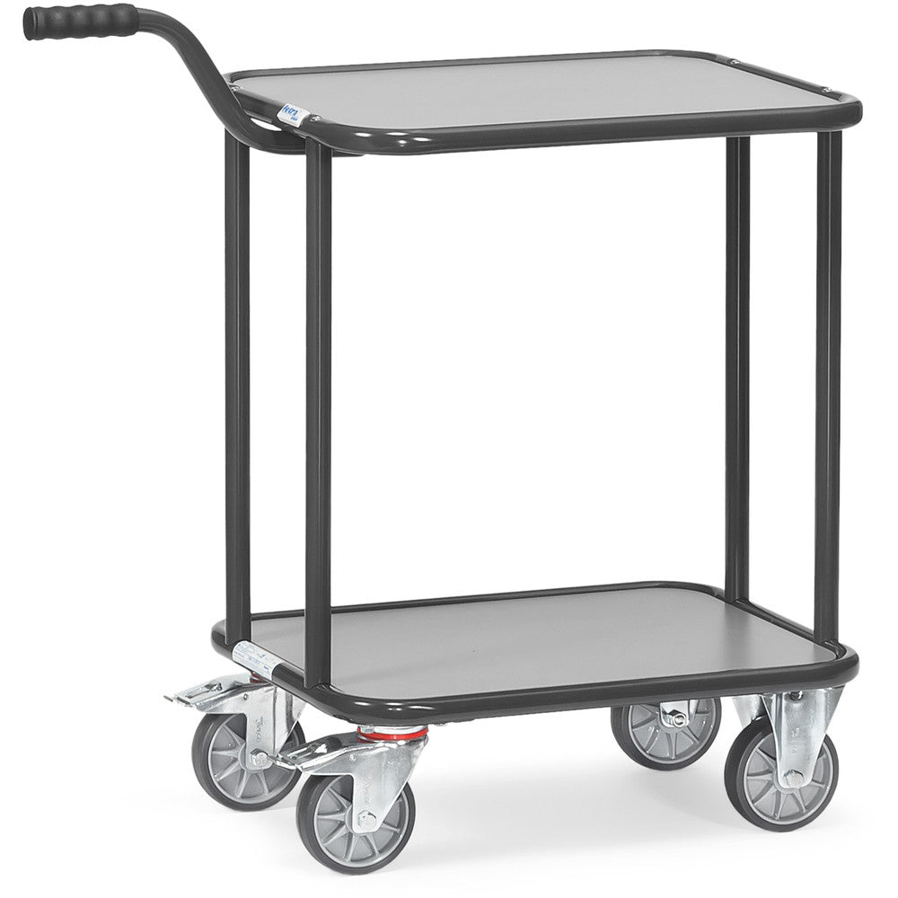 Fetra 1164 7016 Griffroller "GREY EDITION", 250 kg, 2 Holzplattformen