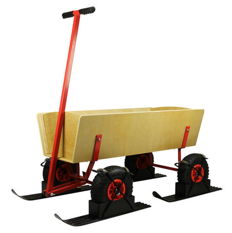 Schneekufen - Bollerwagen als Schlitten - Kufen
