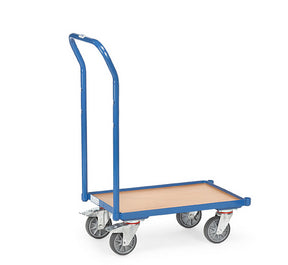 Fetra 135810 Eurokasten-Roller mit Bodenplatte mit Rand und Rohrschiebebügel