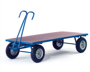 ROLLCART Handpritschenwagen ohne Bordwände, 1500 kg Tragkraft, 1506201 1506202 1506251 1506252