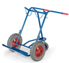 ROLLCART Stahlflaschenkarre mit Stützrad, 179776 179777