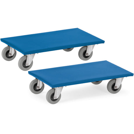 Fetra 2351/2353 Möbelroller bis 300 kg, mit Rutschschutzbelag, mit Vollgummi-Bereifung