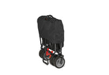 Bollerwagen klappbar Paxi dlx Comfort mit Bremse, schwarz