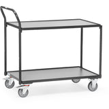 Fetra 2740 7016, 2742 7016 Leichte Tischwagen "GREY EDITION", 300 kg, zwei Holzböden