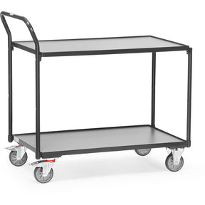 Fetra 2740 7016, 2742 7016 Leichte Tischwagen "GREY EDITION", 300 kg, zwei Holzböden