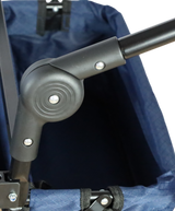 FROSAL Bollerwagen Nick PRO blau faltbar mit Schiebegriff Dach & Bremse