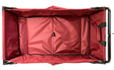 FROSAL Bollerwagen Nick PRO rot faltbar mit Schiebegriff Dach & Bremse