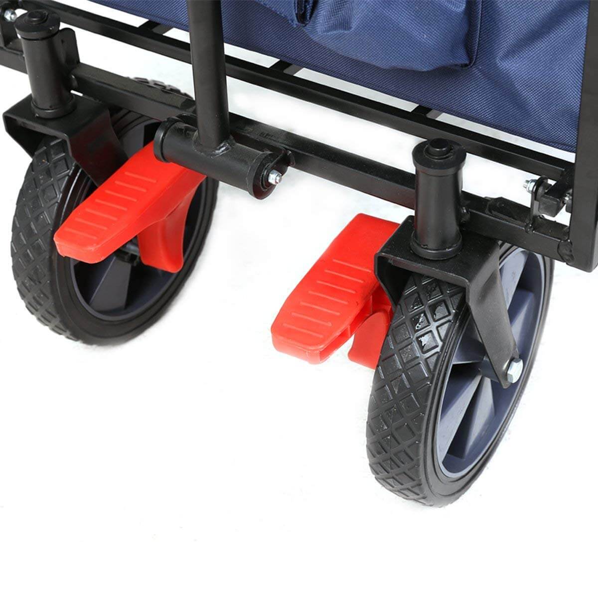Sekey faltbarer Bollerwagen mit Bremse in blau