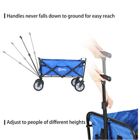 Sekey faltbarer Bollerwagen in Blau