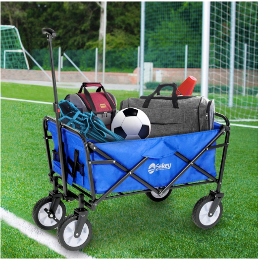 Sekey faltbarer Bollerwagen in Blau