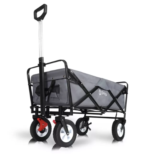 Sekey faltbarer Bollerwagen in grau, 102L