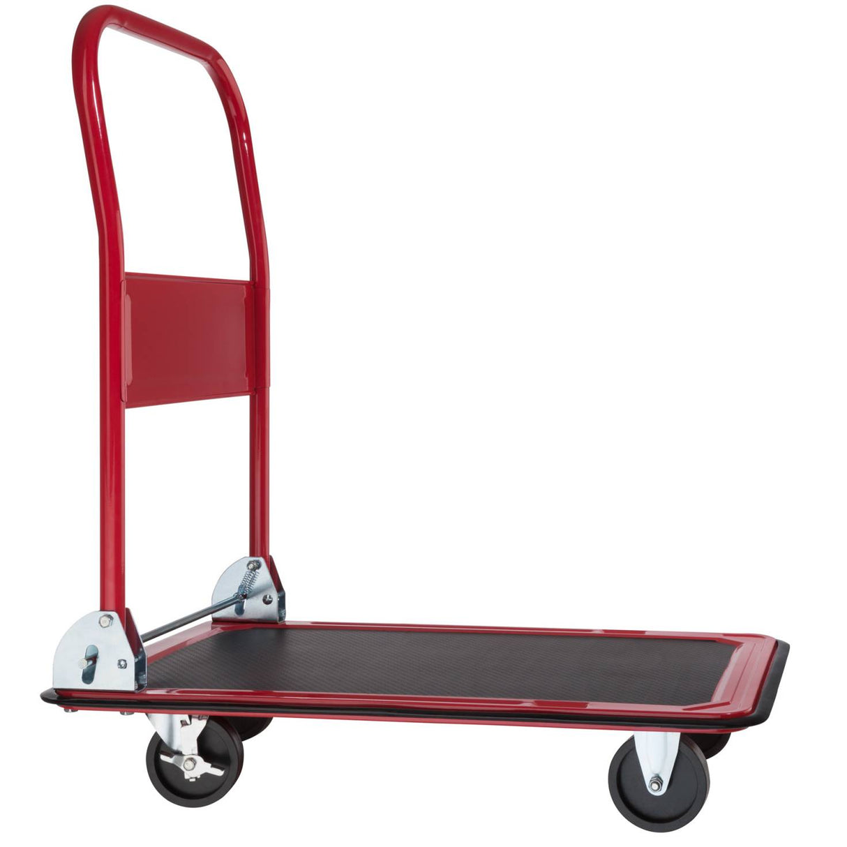 Plattformwagen mit Bremsen 150kg rot
