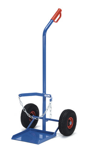 Fetra 51111/51112 Stahlflaschenkarre, 100 kg, für eine Propangasflasche 11 kg Inhalt