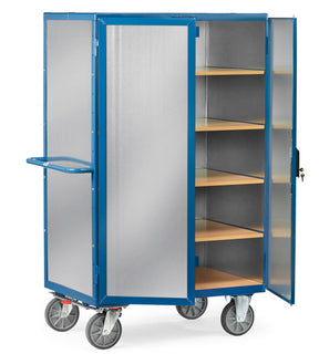 Fetra 5492/5493 Kastenwagen mit verzinktem Stahlblech, Treibriegelverschluss und Totalstop