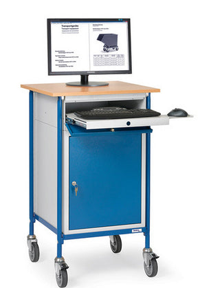 Fetra 5839 Rollpult mit Stahlschrank und Tastaturschublade