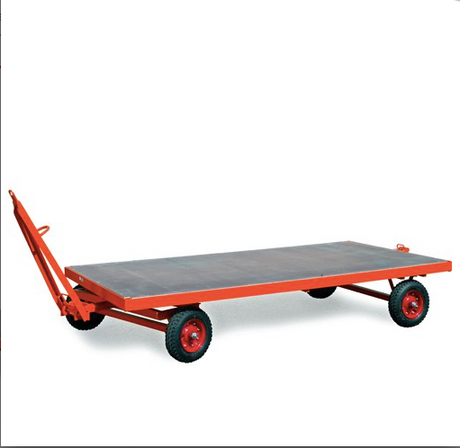 ROLLCART 60-1007 - Schwerlast-Industrieanhänger, 1-Achsen Drehschemel-Lenkung, bis zu 3000 kg