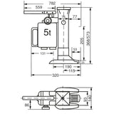 Fetra 6931/6932 Maschinenheber bis 10 t