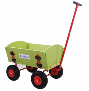 luftbereifter Bollerwagen Eckla Long Trailer mit festem Kunststoffaufbau wetterfest