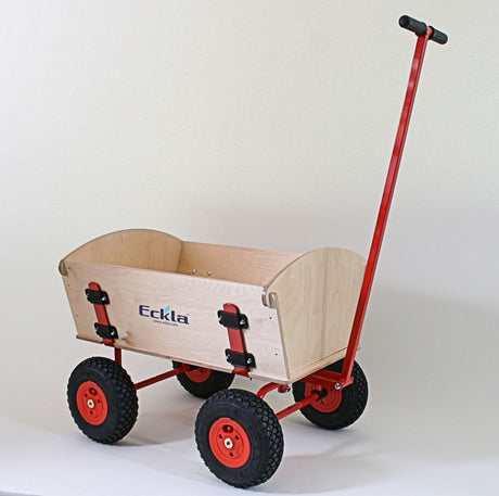 luftbereifter Bollerwagen Eckla Long Trailer fester Aufbau