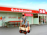Bollerwagen Eckla Fun Trailer Long Hinterachslenkung pannensichere Bereifung