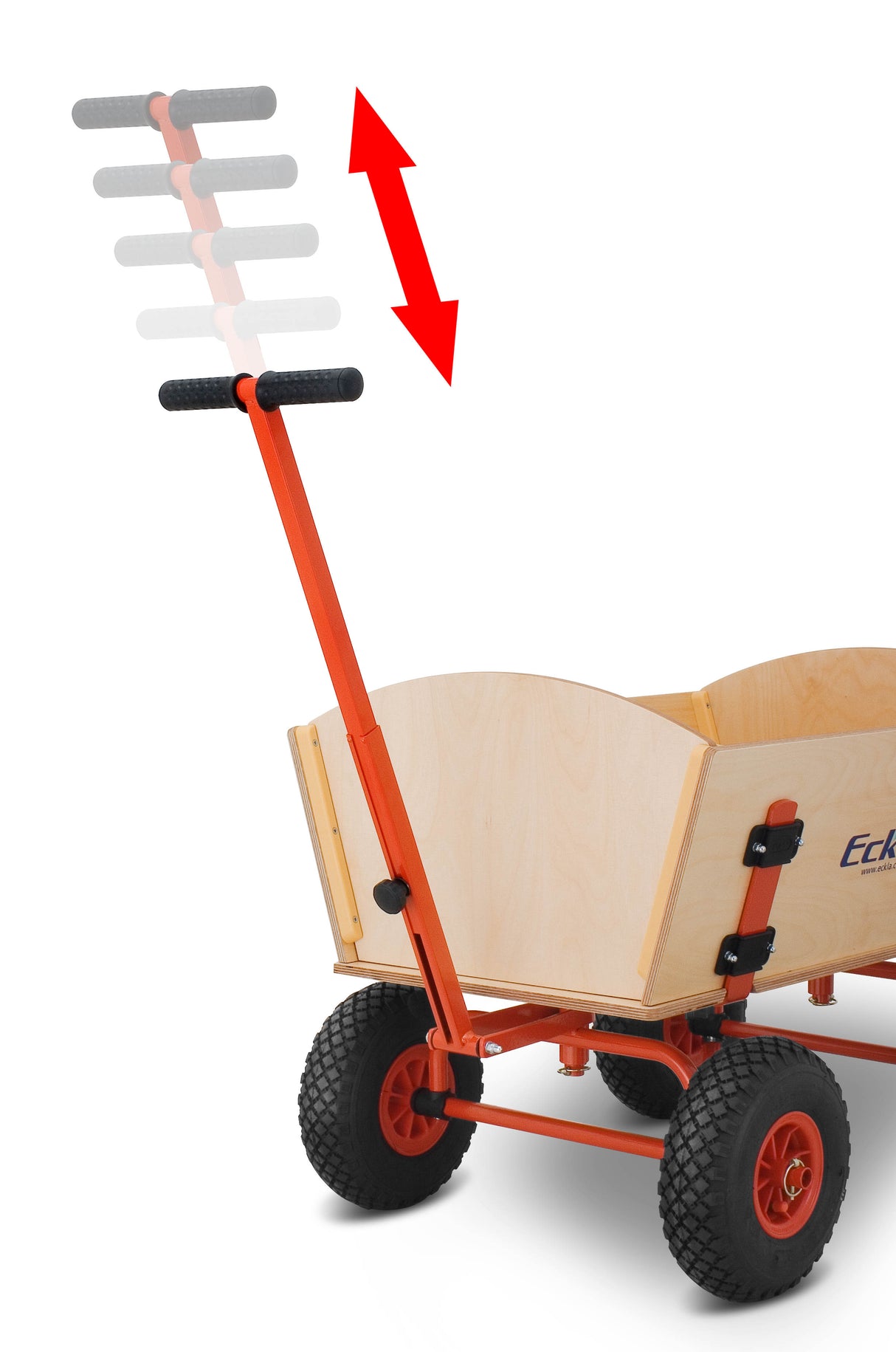 Bollerwagen Eckla Fun Trailer Long Hinterachslenkung pannensichere Bereifung