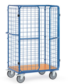 Fetra 8581-3/8582-3/8583-3 Hoher Paketwagen mit Drahtgitterwänden und Doppelflügeltüren