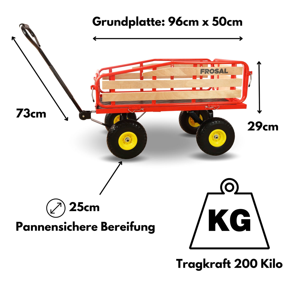 FROSAL Handwagen Transportwagen Sven