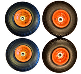 FROSAL Ersatzrad - PU Rad Nabe 16mm/50mm für Bollerwagen oder Sackkarre pannensicher