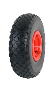 FROSAL Ersatzrad - PU Rad Nabe 16mm/50mm für Bollerwagen oder Sackkarre pannensicher