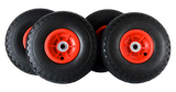 FROSAL Ersatzrad - PU Rad Nabe 16mm/50mm für Bollerwagen oder Sackkarre pannensicher