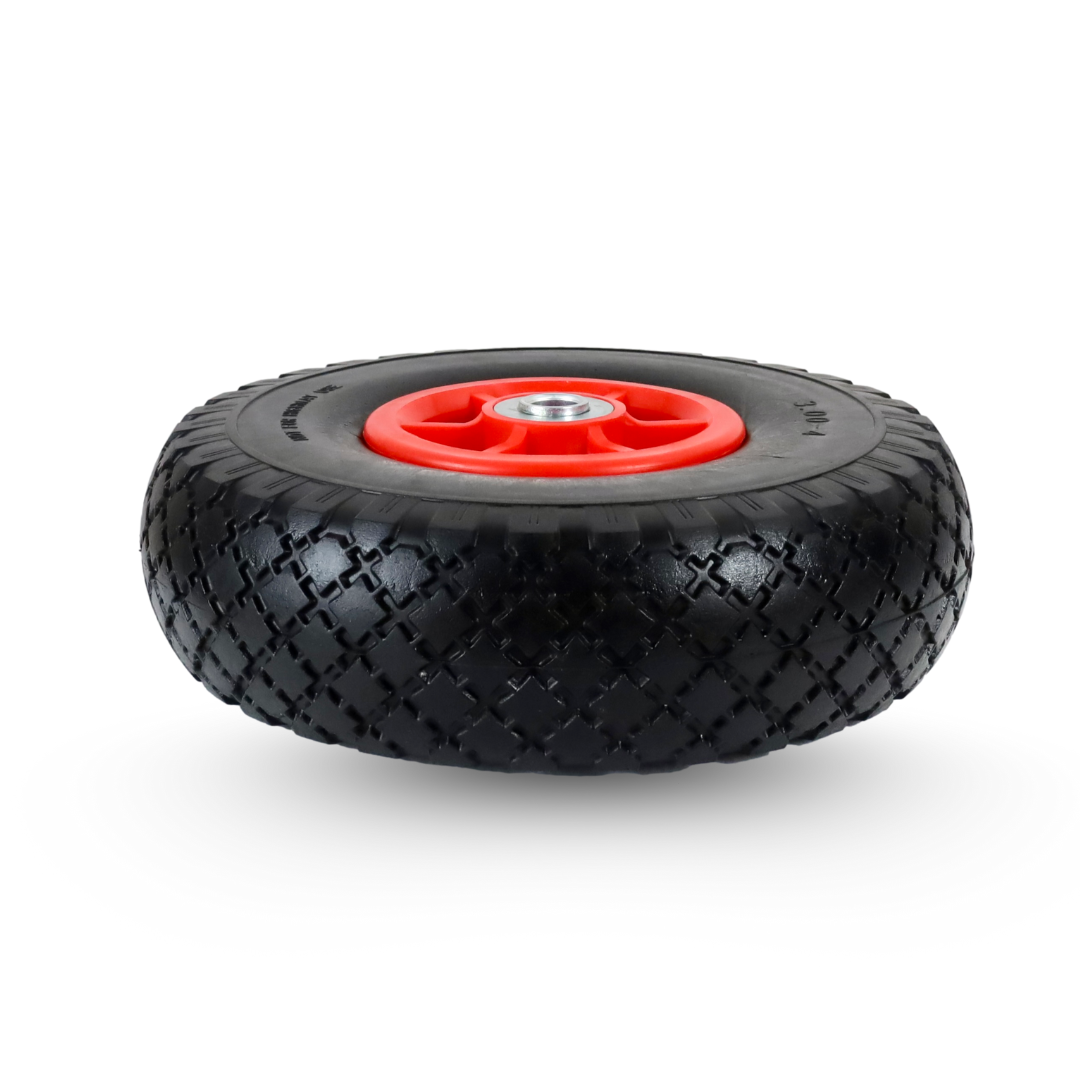 FROSAL Ersatzrad - PU Rad Nabe 16mm/50mm für Bollerwagen oder Sackkarre pannensicher